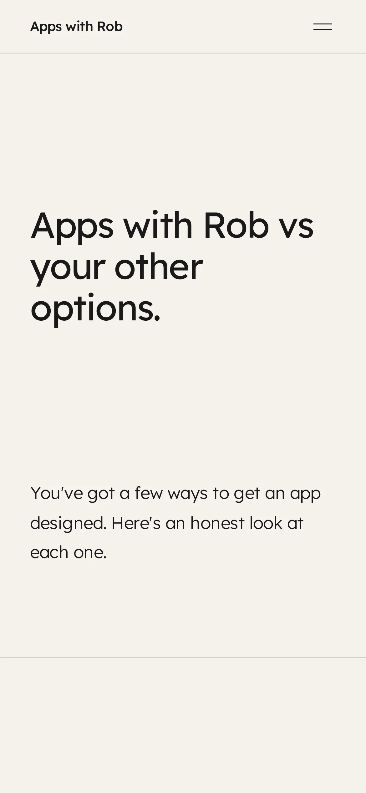 Compare Your Options