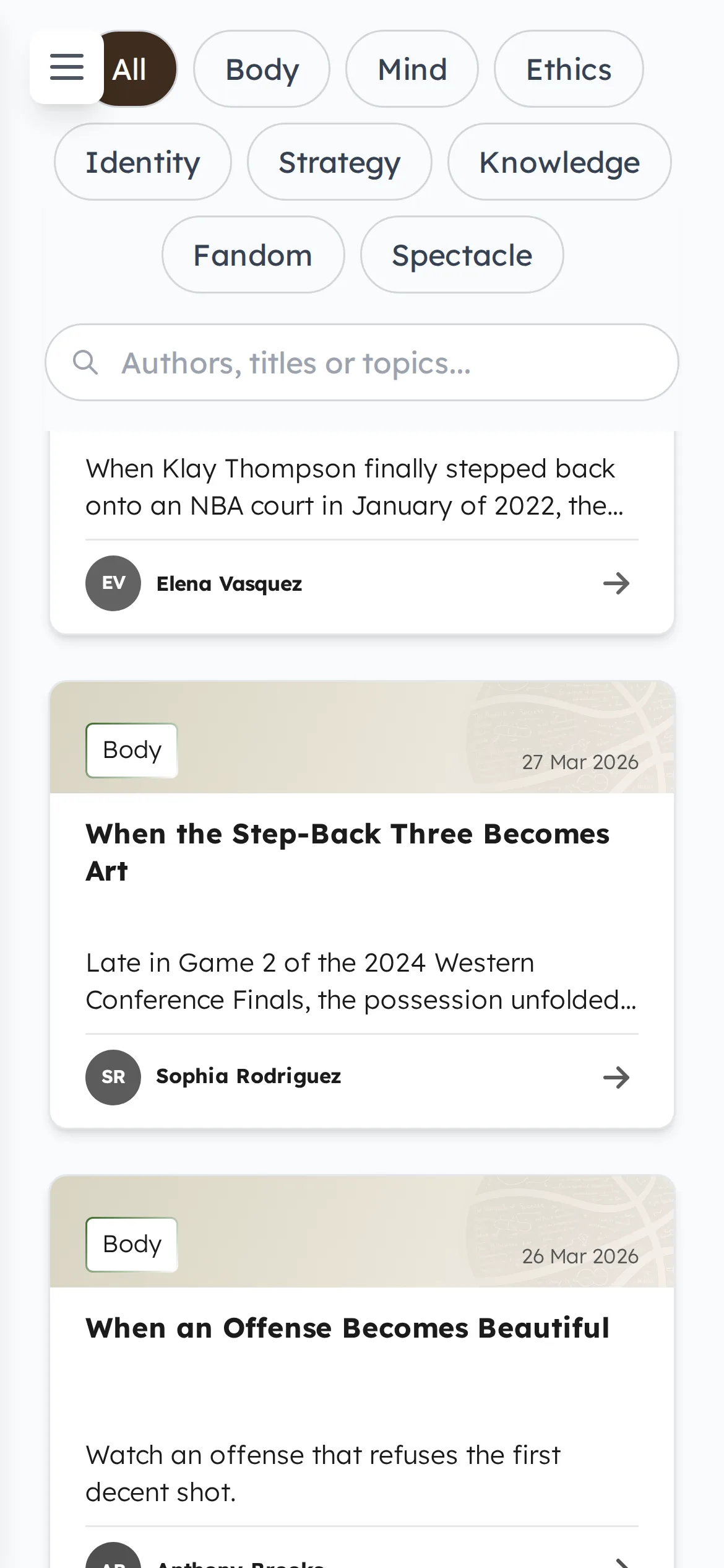 Blog Layout